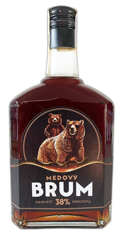 Medový tuzemák BRUM 38% 0,5L