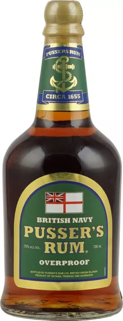 Pusser's British Navy Rum Overproof Green Label 0,7l 75%