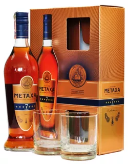 Metaxa 7* 0,7l 40% + 2x sklo GB