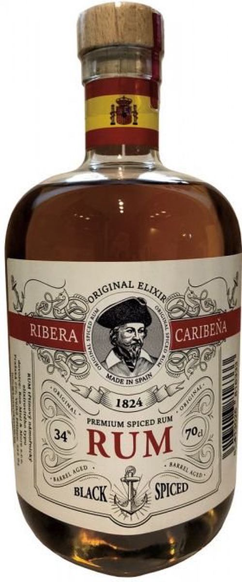 Ribera Caribeňa Black 0,7l 34%