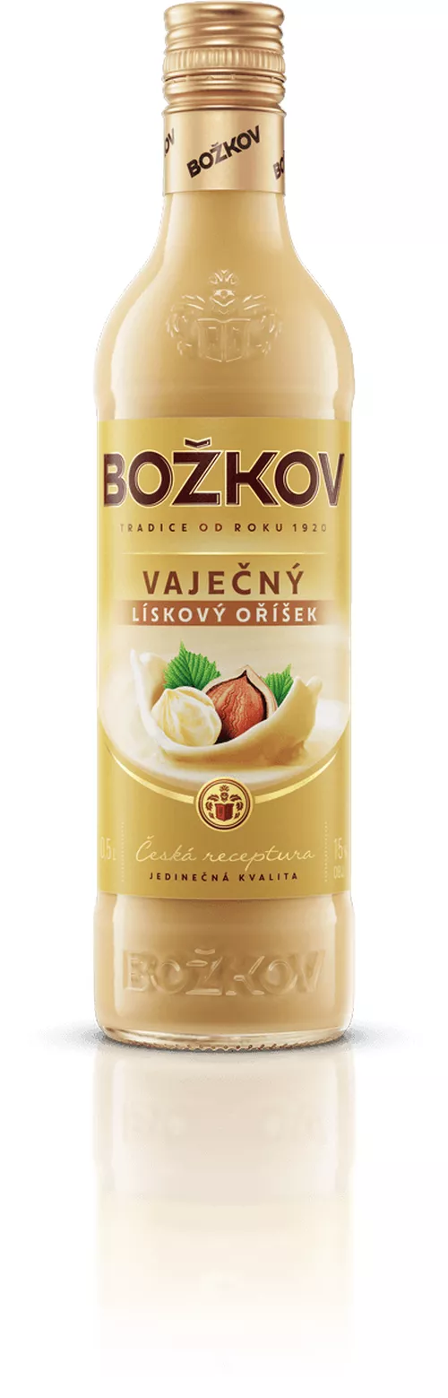 Božkov Vaječný Lískový Oříšek 15 % 0,5l