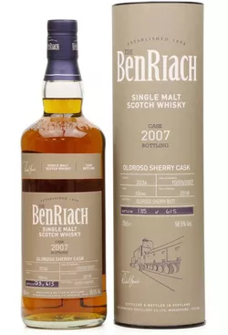 BenRiach Oloroso Sherry Cask 10y 2007 0,7l 58,5% GB L.E. / Rok lahvování 2018