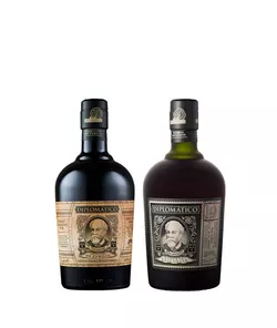 Zvýhodněný set = 1 ks Diplomático Reserva Exclusiva + 1 ks Diplomático Selección.de Familia 41,5% 0,7 l