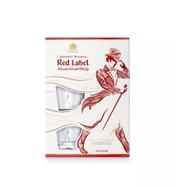 Johnnie Walker Red Label 40% 0,7l + dvě sklenice