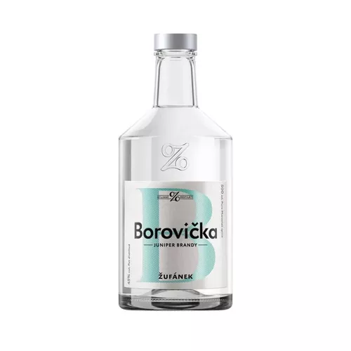 Žufánek Borovička 45% 0,5l