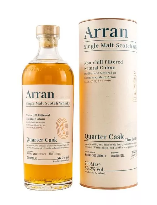 Arran Quarter Cask 9y 0,7l 56,2% Tuba