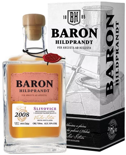 Baron Hildprandt Slivovice 2008 limitovaná edice 50% 0,7L