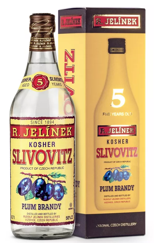 Slivovice  Jelínek Kosher 5letá 50% 0,7L plechová dóza