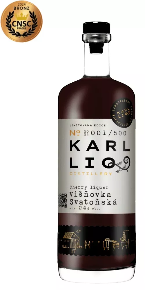 Karl LIQ Višňovka z višňovice 24% 0,5L