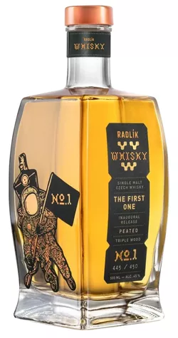 Radlík whisky the first one peated 45% 0,5L