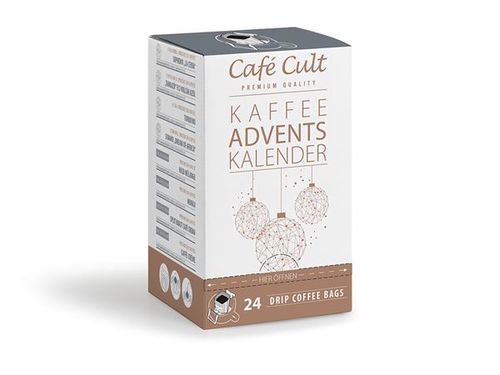 Café Cult Cafe Cult Coffee Advent Calendar 24 Coffee Bags, motív vánoční  koule