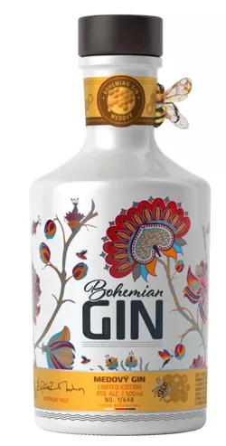 Bohemian Gin medový 45% 0,5L Žufánek