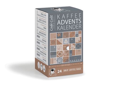 Café Cult Cafe Cult Coffee Advent Calendar 24 Coffee Bags "Window grey"