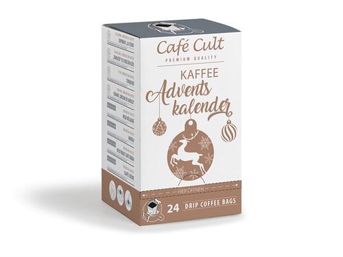 Café Cult Cafe Cult Coffee Advent Calendar 24 Coffee Bags, motív jelen