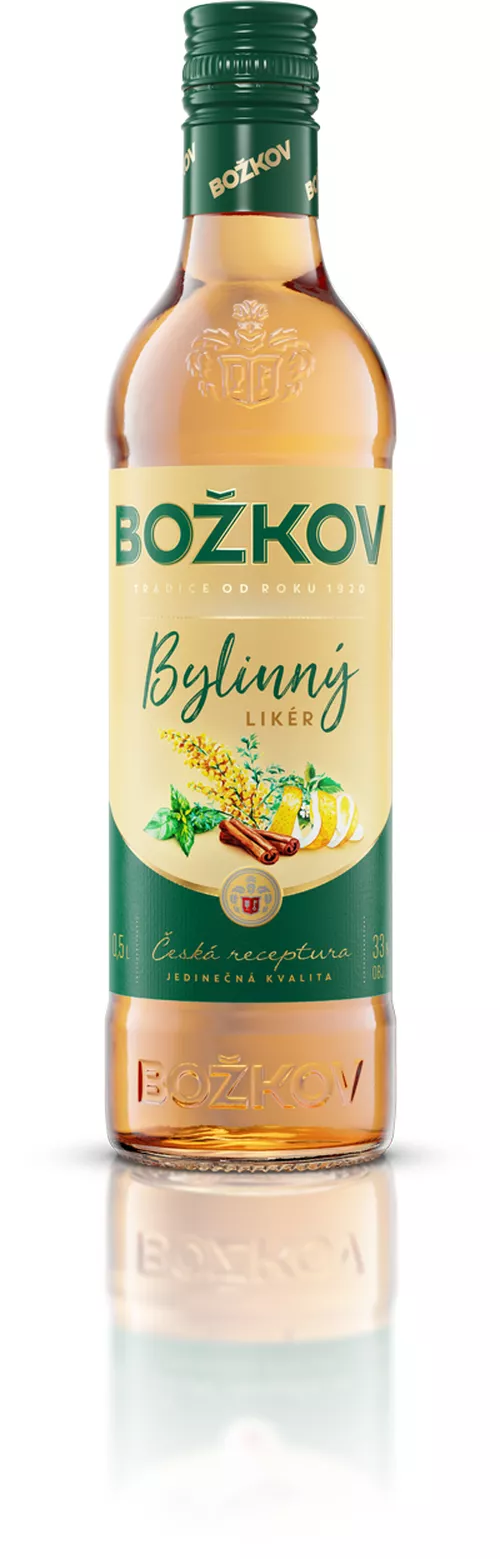 Božkov bylinný likér 33% 0,5l